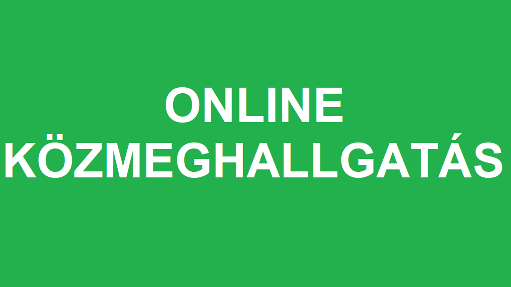 Online közmeghallgatás